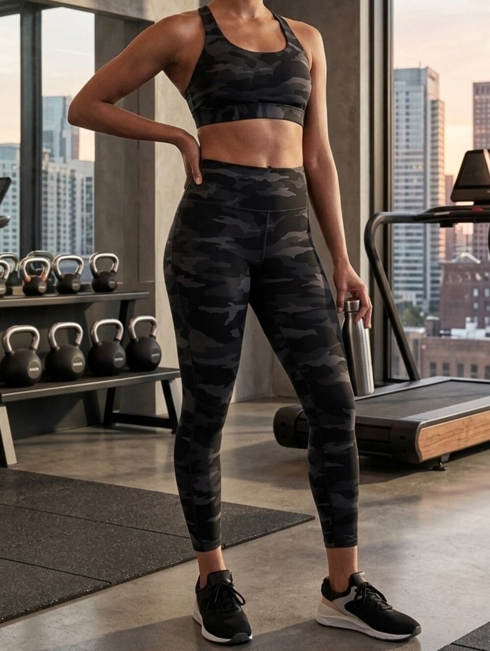 Athleta Ultimate 7/8 Tight Camo High Rise Leggings